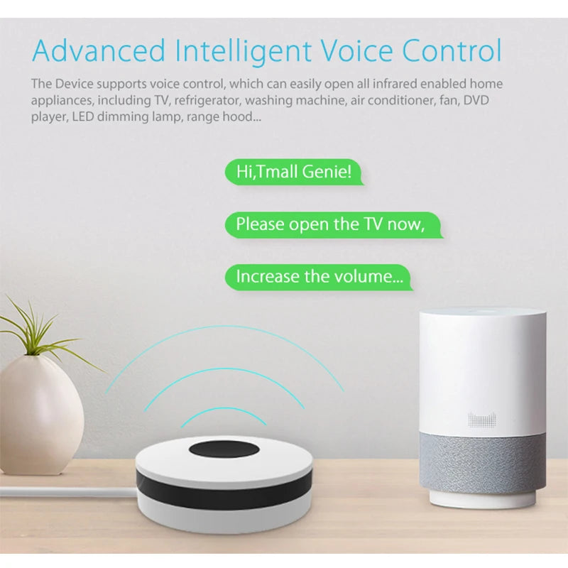 WiFi IR Remote Control Hub For Alexa Google Home Air Conditioner