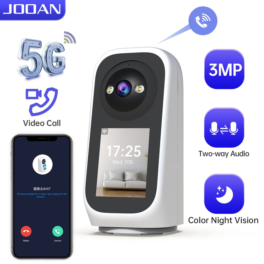 3MP PTZ 5G Wifi Camera HD 2.8” Touch Screen Baby Monitor
