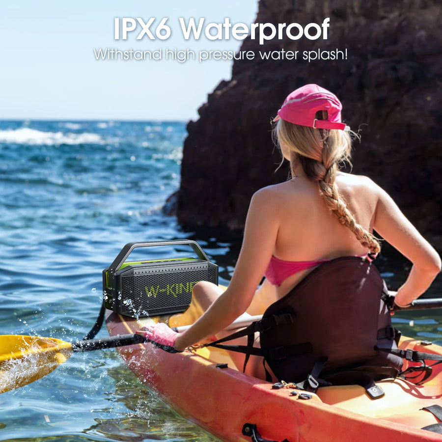 (100W Peak) 60W Portable Loud Bluetooth Speakers with Subwoofer