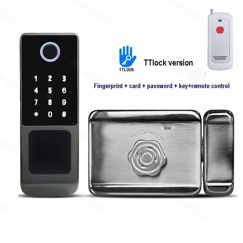 Fingerprint Lock Waterproof Wifi Remote Control Bluetooth TTLock App