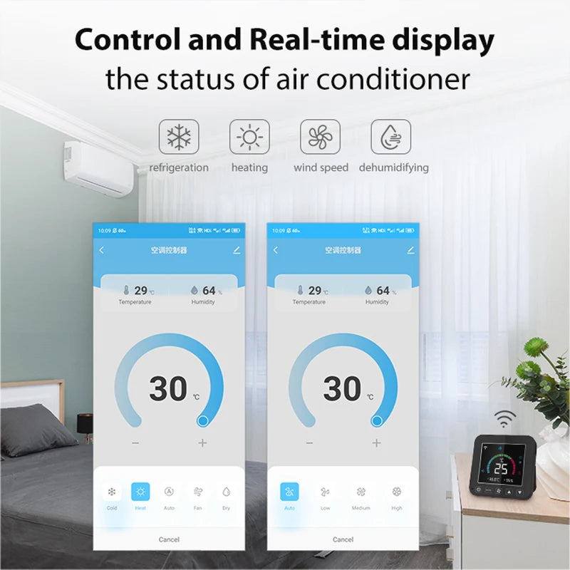 Smart WiFi IR Air Conditioner Thermostat Intelligent