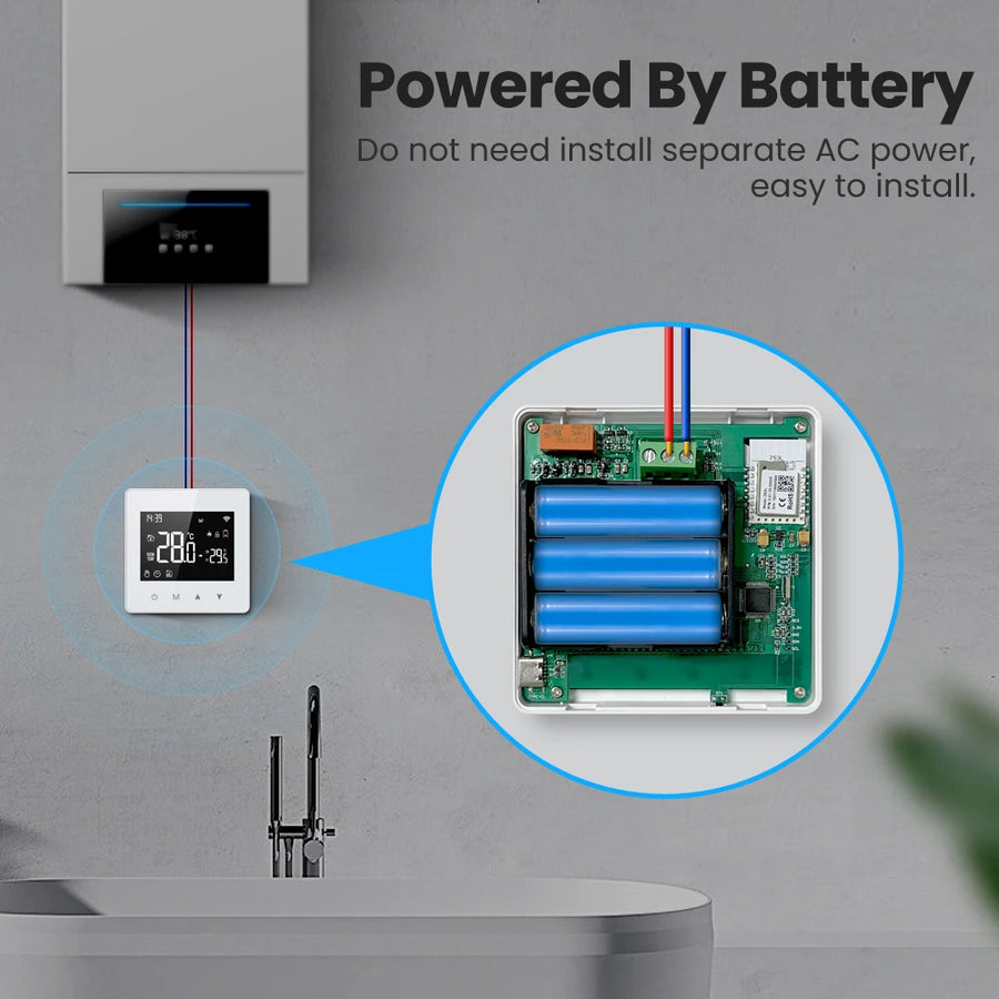 Thermostat Water Gas Boiler Temperature Controller For Alexa Google Alice