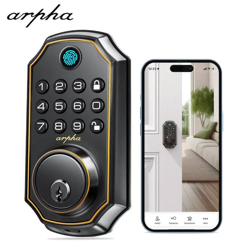 Keyless Entry Door Lock 5-in-1 Smart Fingerprint Deadbolt