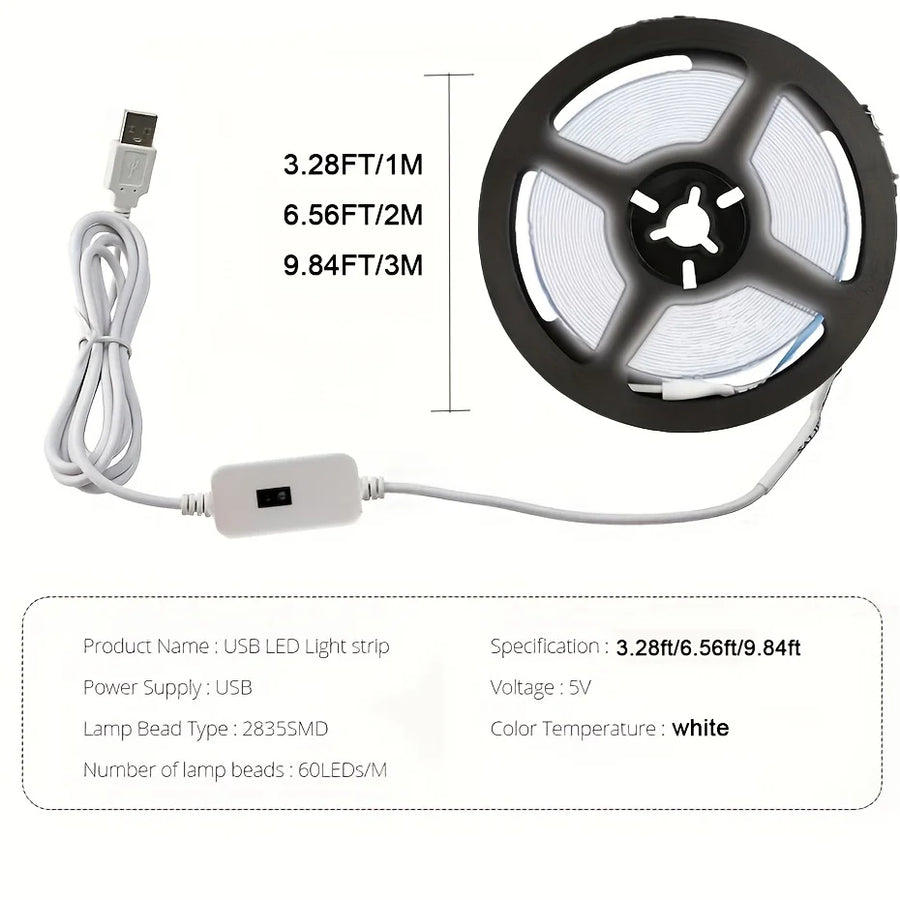 USB LED Lights Strip DC 5V Smart Dimmer Gesture Sensor