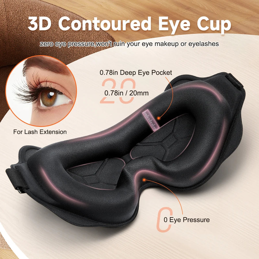 3D Sleeping 100% Blockout Light Sleep Mask