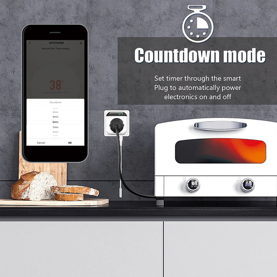 Mini Wifi Temperature Control Socket APP Voice Control