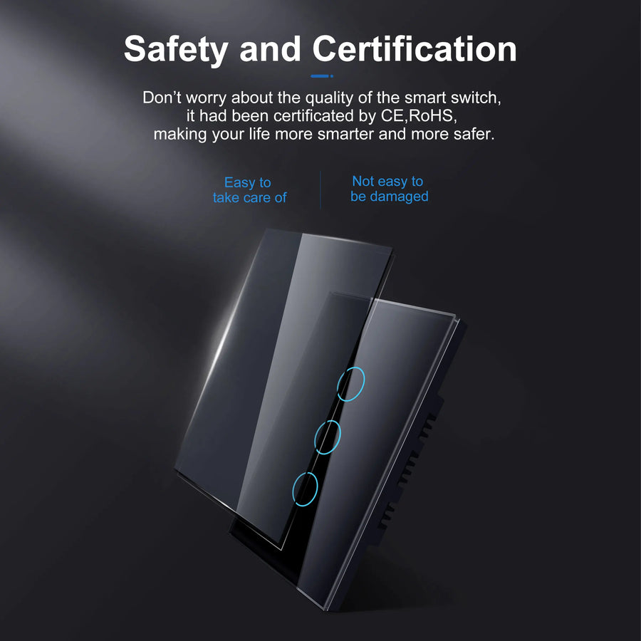 Smart Wifi Touch Switch No Neutral Wire Required