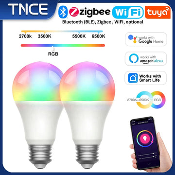 Bluetooth/WIFI/Zigbee, Dimmable Light LED lamp 2700-6500k