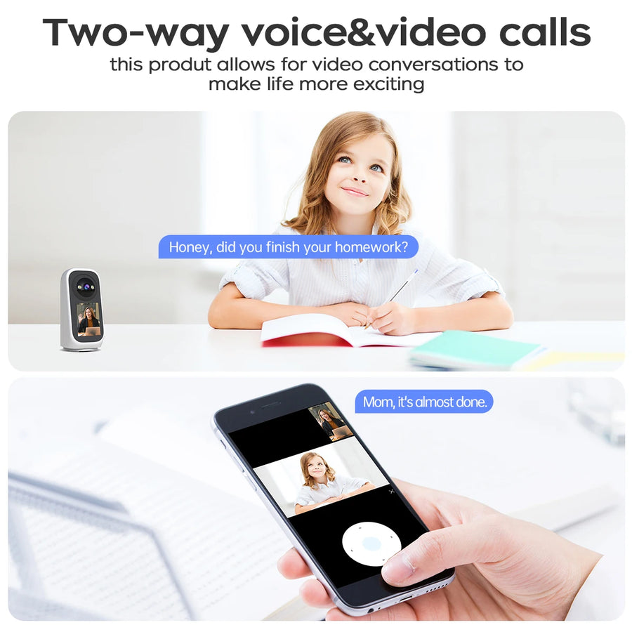 3MP PTZ 5G Wifi Camera HD 2.8” Touch Screen Baby Monitor