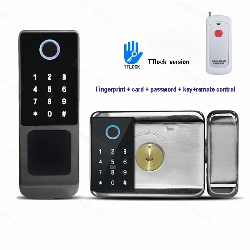 Fingerprint Lock Waterproof Wifi Remote Control Bluetooth TTLock App