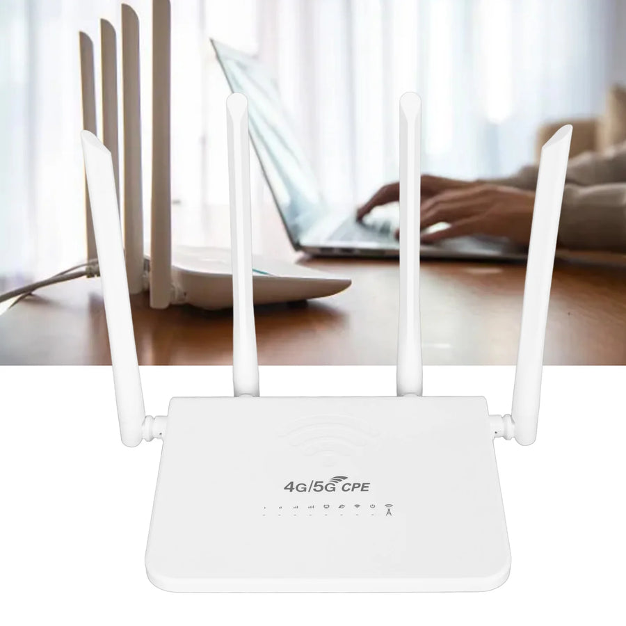4G LTE Modem Router 300Mbps Mobile WiFi Hotspot Support Firewall 100-240V